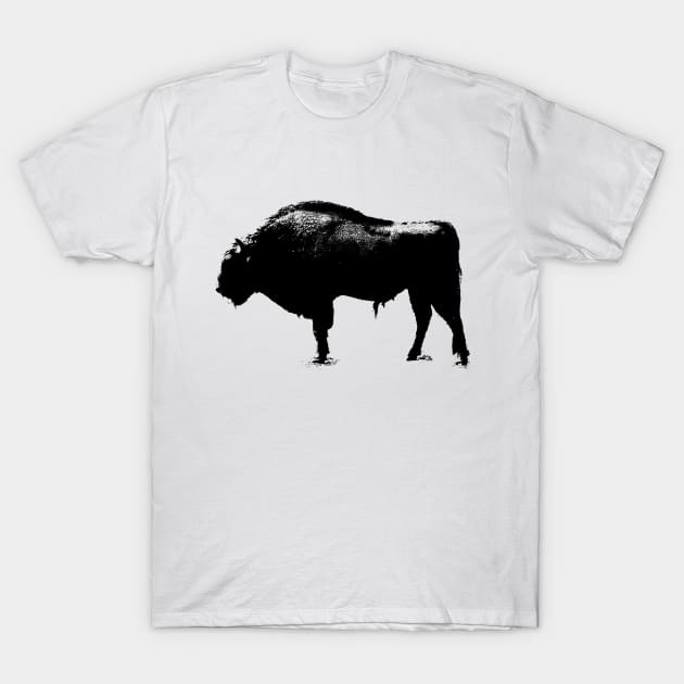 bison t-shirt T-Shirt by hottehue